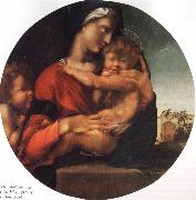 BERRUGUETE, Alonso Madonna and Child with the Young St.Fohn oil